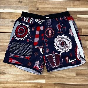 NIKE 5” DRI-FIT Patterned Athletic Running Shorts - Men’s Size Medium